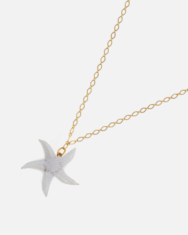 Ciléa Bijoux - Pendentif Ariel - chaine plaqué or – Or