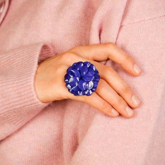 Ciléa Bijoux - Bague Géranium - Grand – Citron