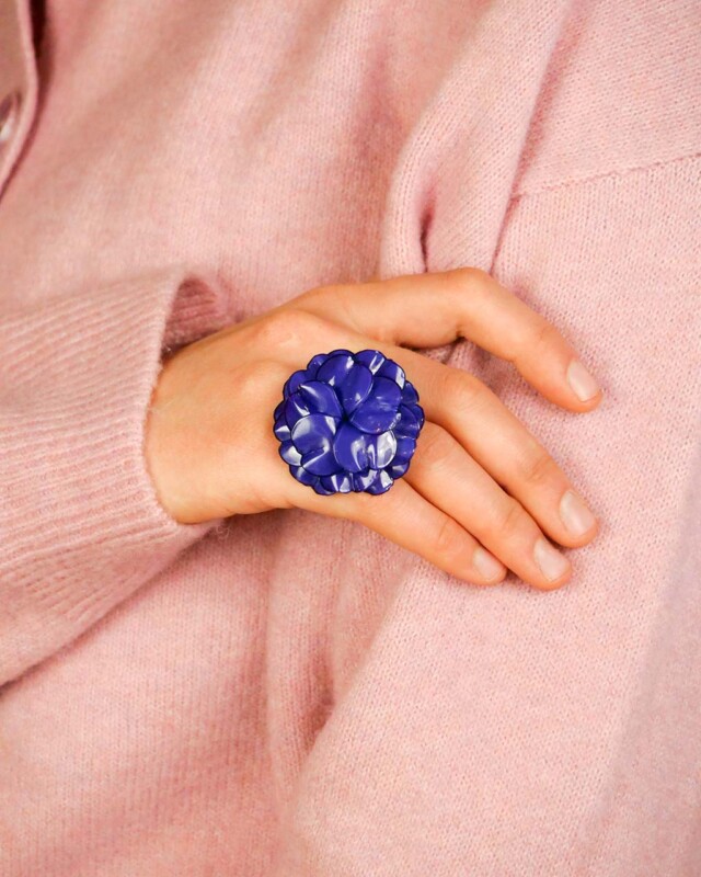 Ciléa Bijoux - Bague Géranium - Grand – Citron