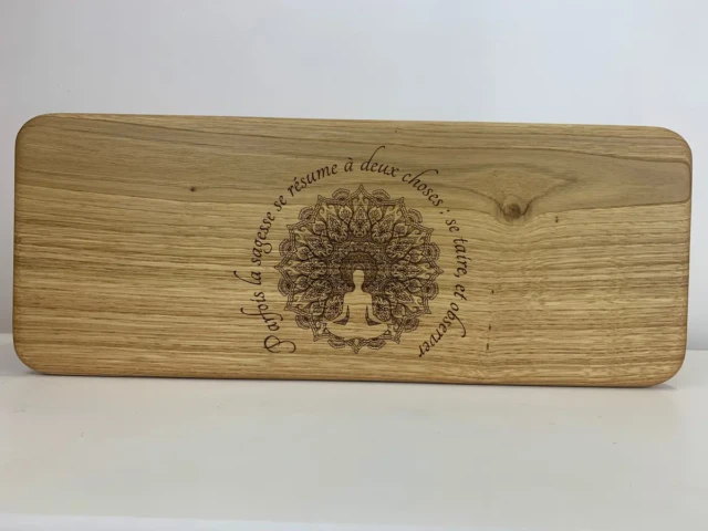 Sève et Copeaux - Banc de méditation à personnaliser (avec ou sans gravure)