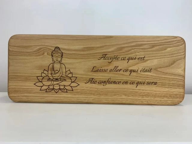 Sève et Copeaux - Banc de méditation à personnaliser (avec ou sans gravure)