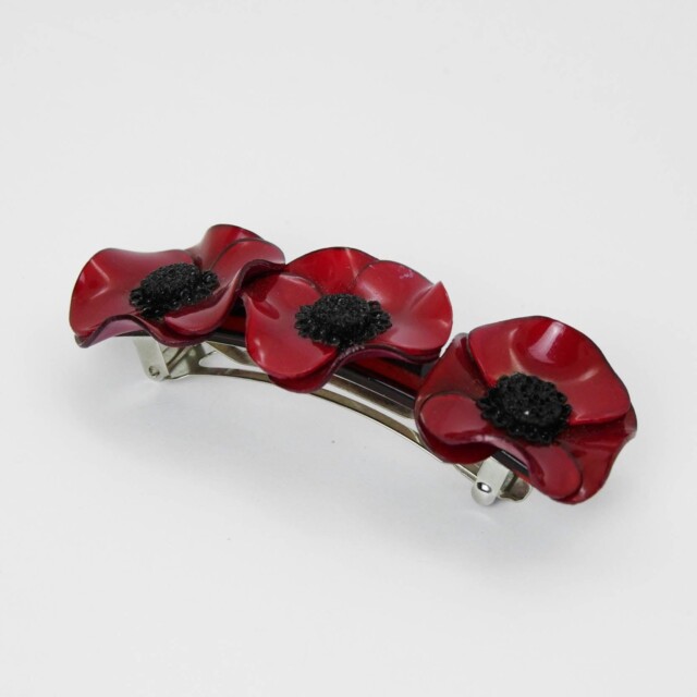 Ciléa Paris - Barrette cheveux Anémone 3 fleurs