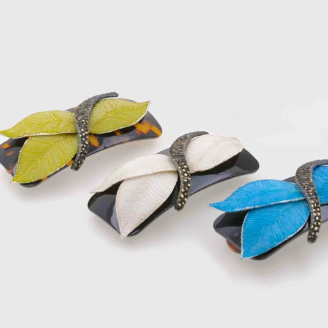 Ciléa Bijoux - Barrette cheveux Pomerole – Blanc