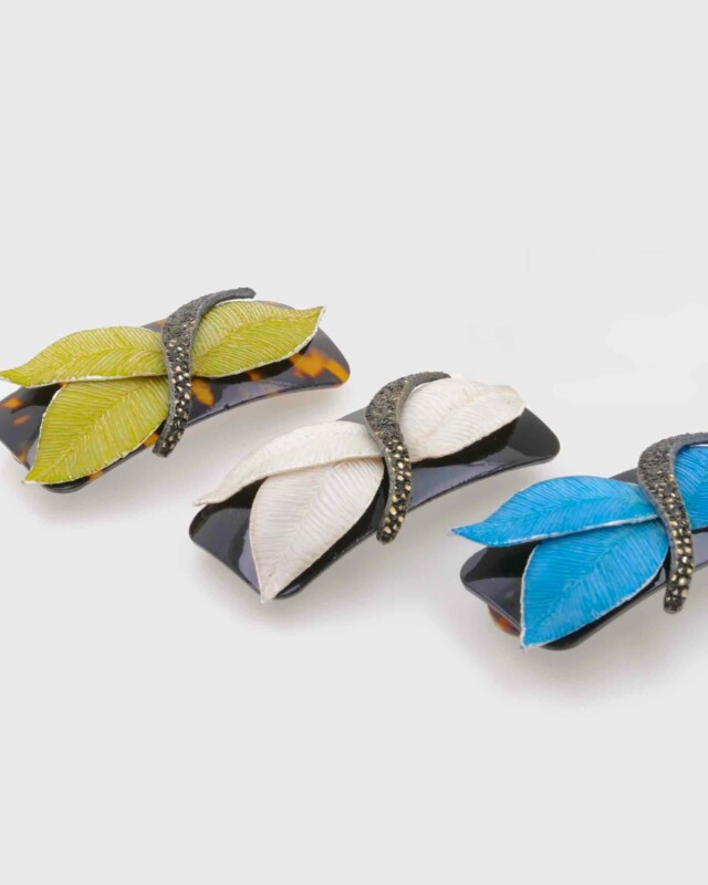 Ciléa Bijoux - Barrette cheveux Pomerole – Blanc
