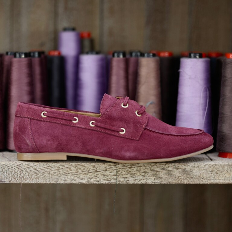 bateaux colette framboise cuir velours 3480450 Quintessence - Bateaux Colette – Framboise – 41