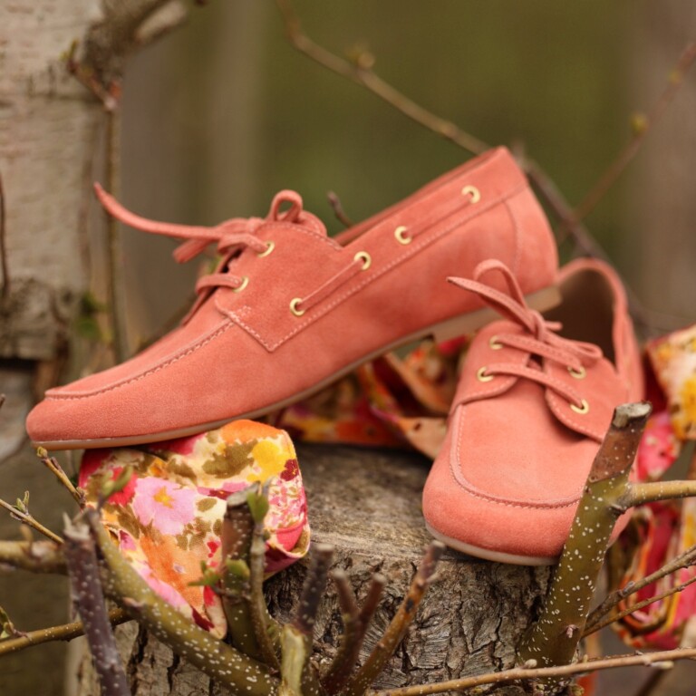 bateaux colette rose boise cuir velours 7639329 Quintessence - Bateaux Colette – Rose Boisé – 41
