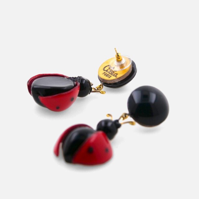 Ciléa Paris - Boucle d'oreille pendante Belle – Clip (oreilles non percées)