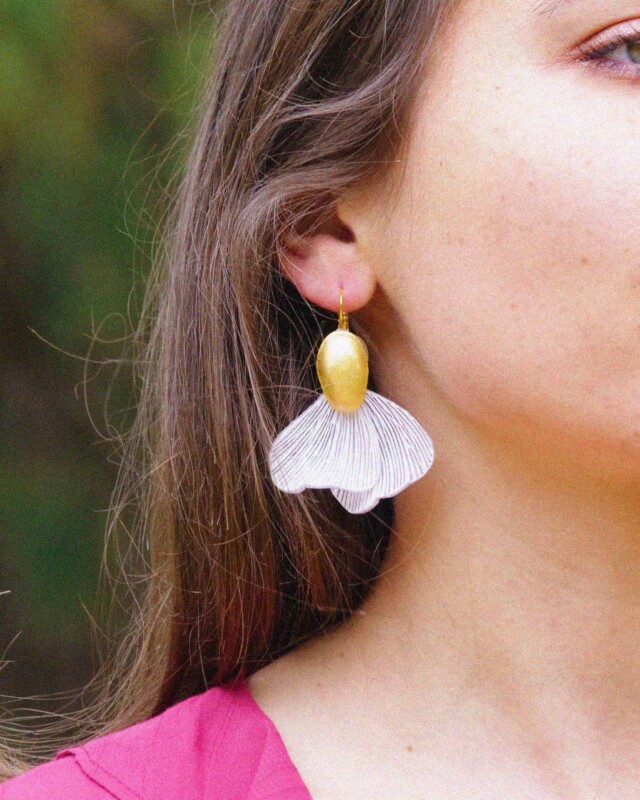 Ciléa Paris - Boucles d'oreilles Élise - Petit – Blush / Dormeuse (Oreilles percées)