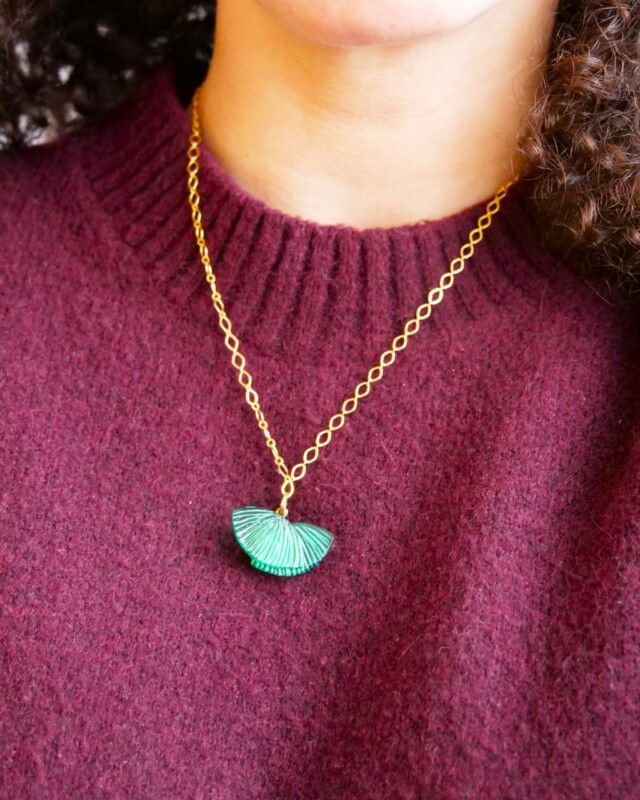 Ciléa Bijoux - Pendentif fantaisie Ebisu – Citron / Sans chaine