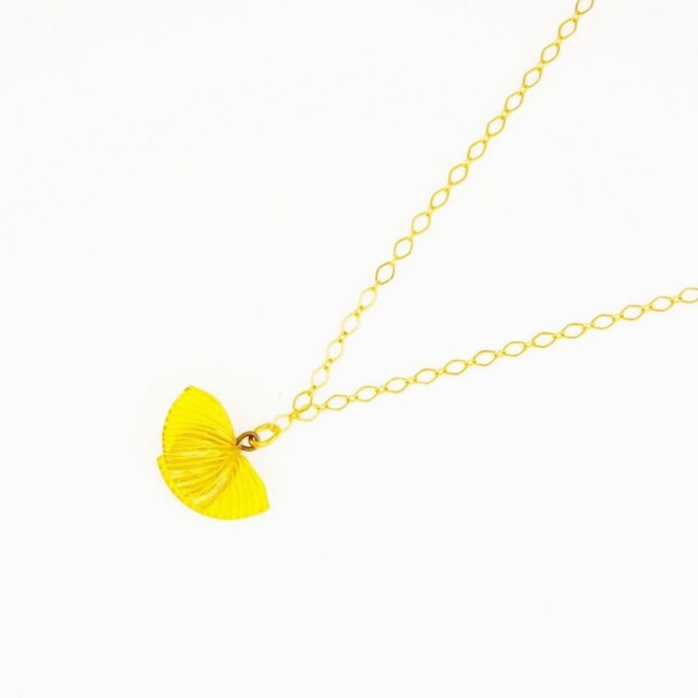Ciléa Bijoux - Pendentif fantaisie Ebisu – Citron / Sans chaine