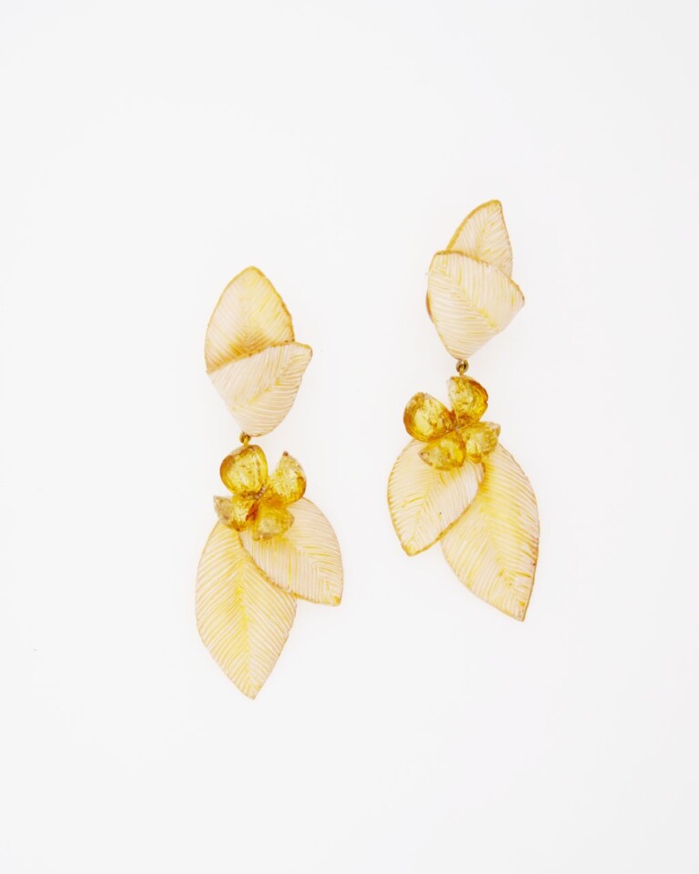 Ciléa Paris - Boucles d'oreilles pendantes Pomerole – Bleu marine / Tige (Oreilles percées)
