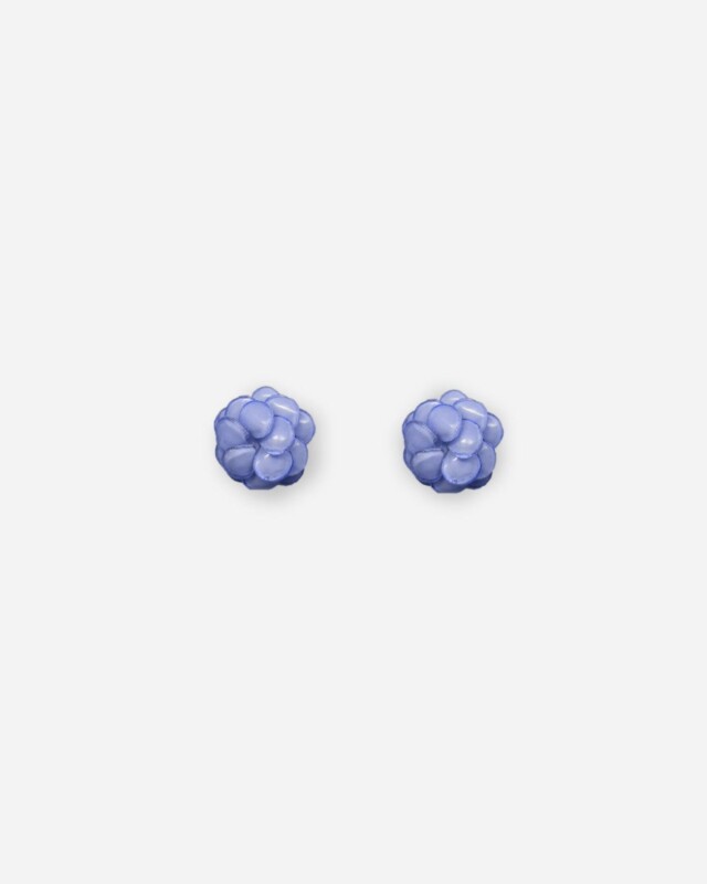 Ciléa Paris - Boucles d'oreilles Géranium - Mini – Rouge / Tige (Oreilles percées)