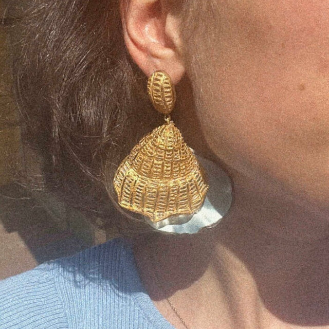 Ciléa Bijoux - Boucles d'oreilles maxi pendantes Saint-Malo – Tige