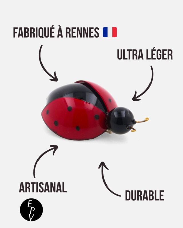 Ciléa Paris - Broche coccinelle Belle - 3 tailles – Petit