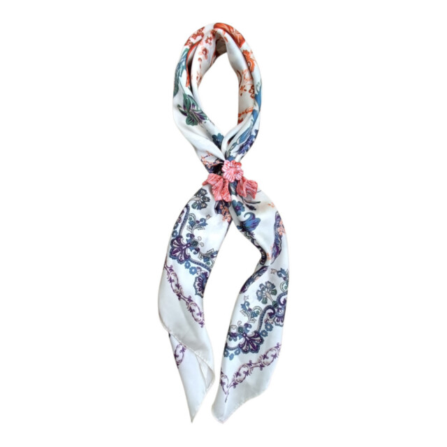 L’Atelier de Patricia - Accessoires Bijoux pour foulard - Fleurissants – Rouge