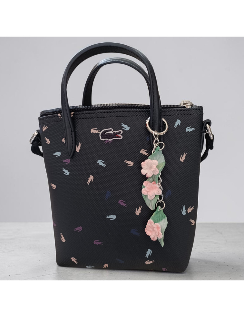 bijoux porte cles sac a main L’Atelier de Patricia - Bijoux porte clés sac à main - floral – Vert