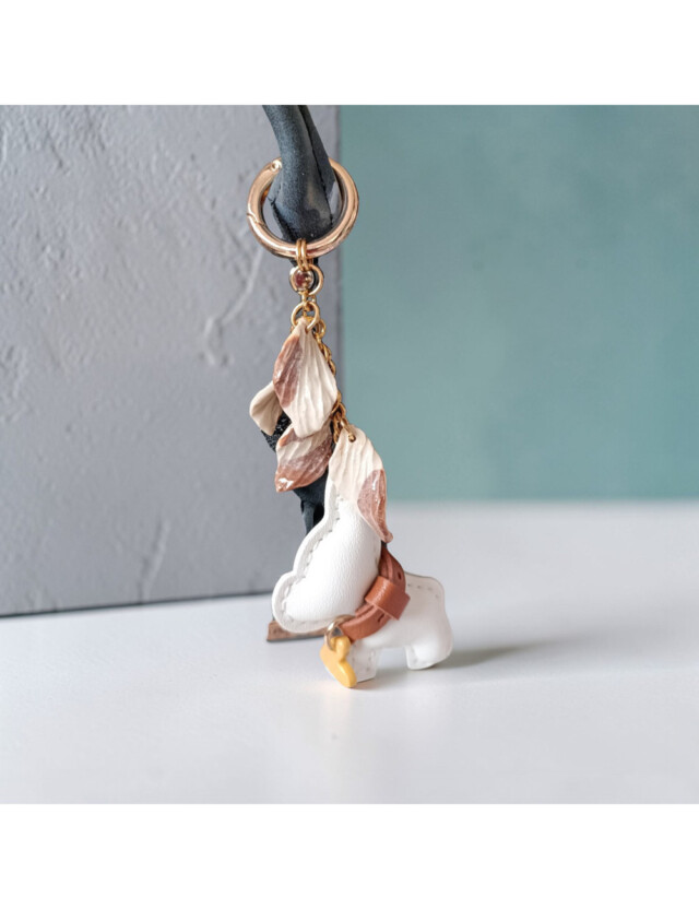 L’Atelier de Patricia - Bijoux porte clés sac - animaux – Couleurs noir - marron