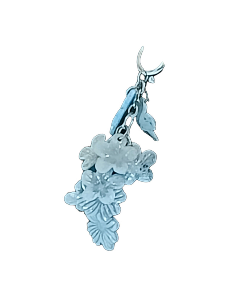 L’Atelier de Patricia - Bijoux porte clés sac - bleu glacier – Bleu clair