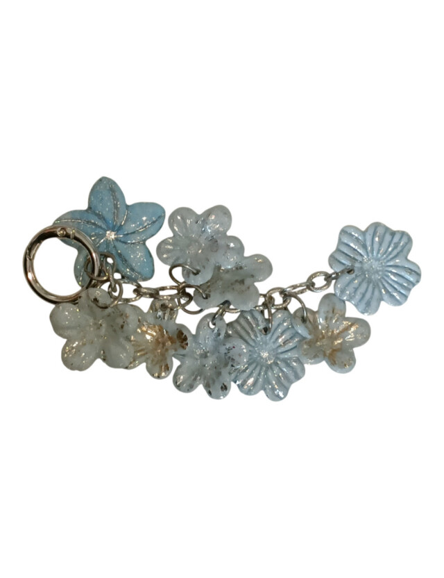 L’Atelier de Patricia - Bijoux porte clés sac - bleu glacier – Bleu clair