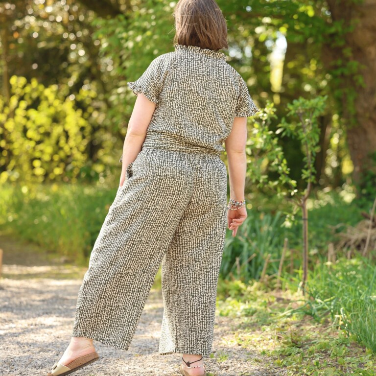 Quintessence - Pantalon Briac - Armuré de coton Savane graphique – XXL