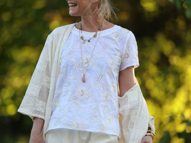 blouse emeline en broderie poetique ivoire 1032246 Quintessence - Blouse Emeline en broderie poétique ivoire – XXL