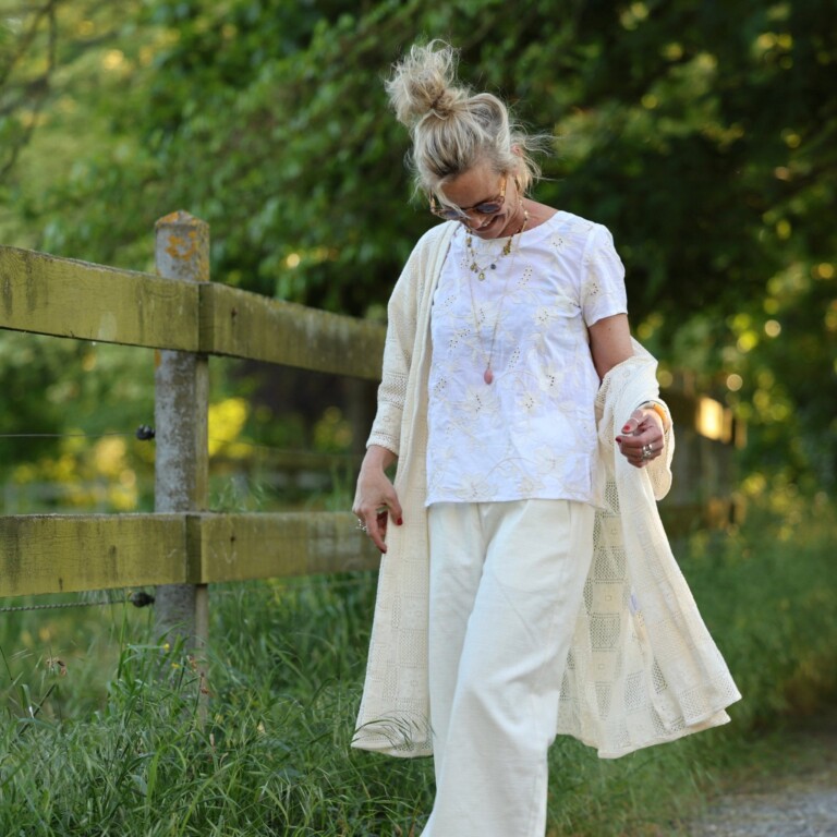 Quintessence - Blouse Emeline en broderie poétique ivoire – XXL
