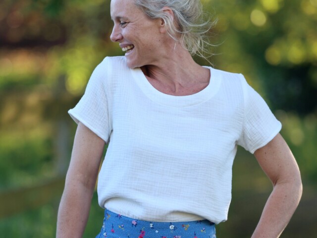 blouse emeline en double gaze coton blanche 7192539 Quintessence - Blouse Emeline en double gaze coton blanche – XXL