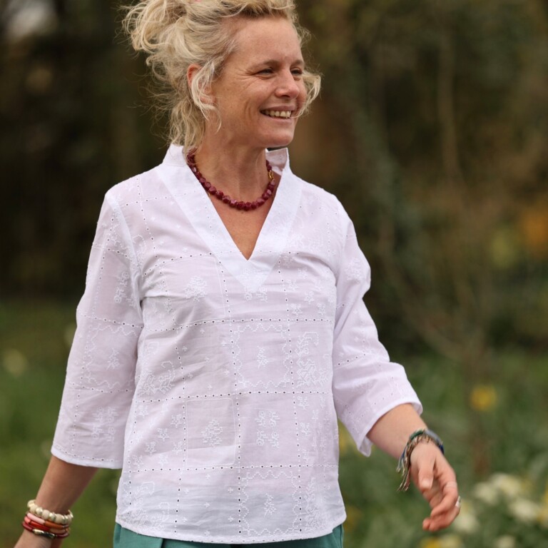 Quintessence - Blouse Madeleine – Broderie d’Antan – XL