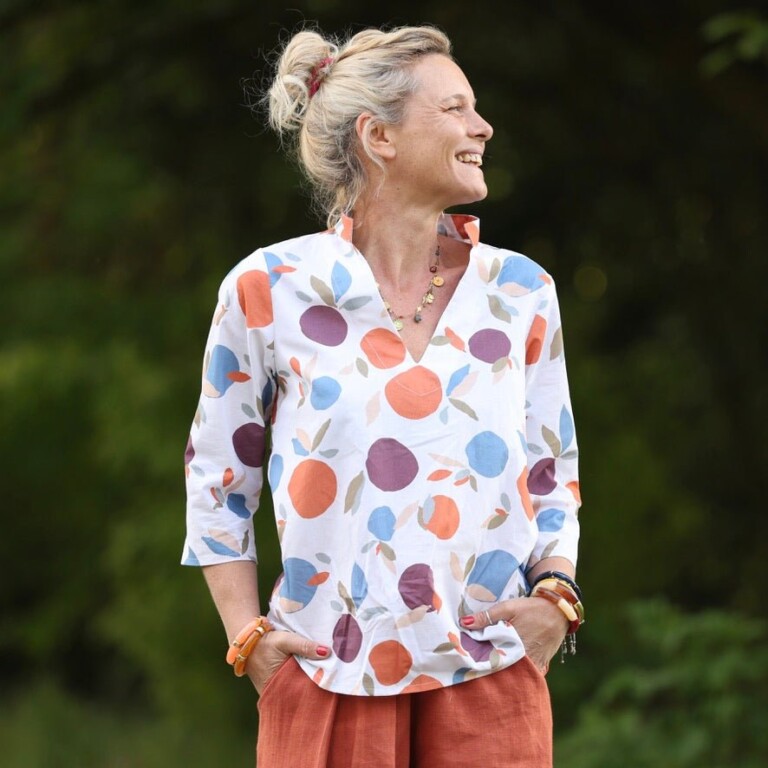 Quintessence - Blouse Madeleine – Coton fruité – XL
