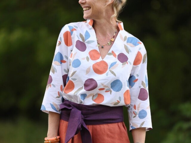 blouse madeleine coton fruite 7948411 Quintessence - Blouse Madeleine – Coton fruité – XL