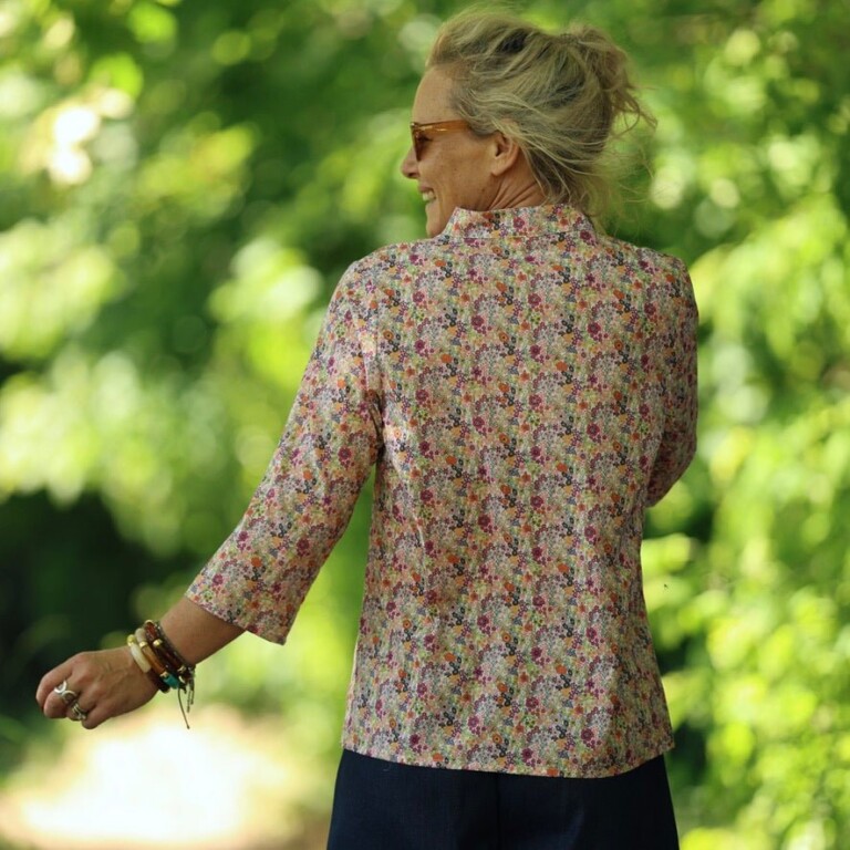 Quintessence - Blouse Madeleine – Coton Hortensia rose – XXL