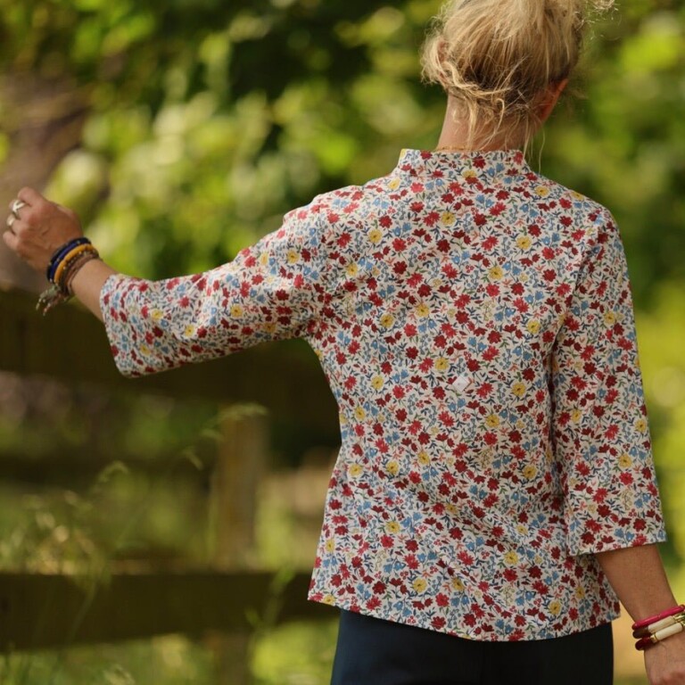 Quintessence - Blouse Madeleine – Coton Jardin espagnol – XXL