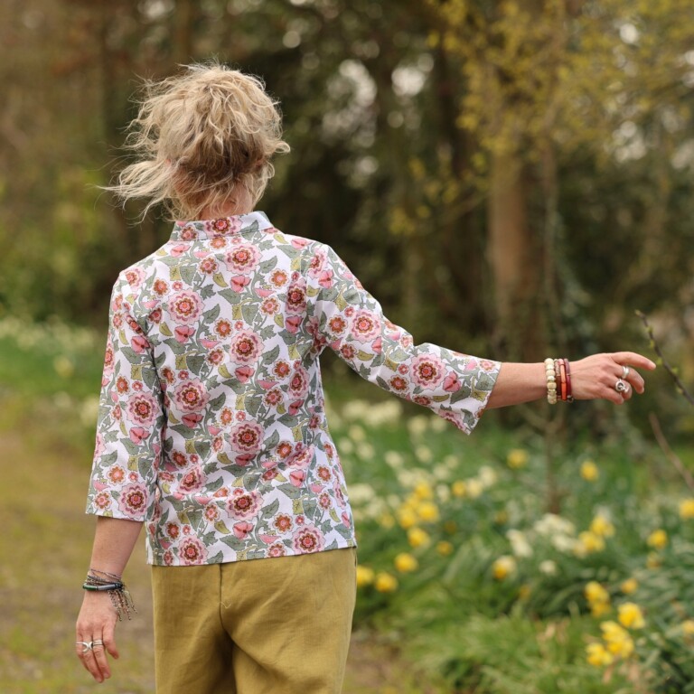 Quintessence - Blouse Madeleine – Coton Roseraie Sauvage – XXL