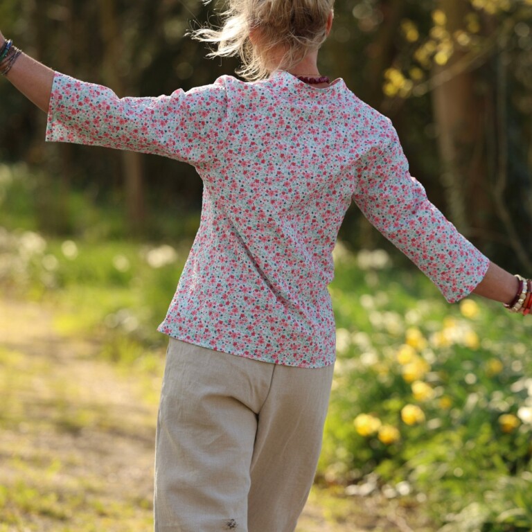 Quintessence - Blouse Madeleine – Jardin Pastel – XL