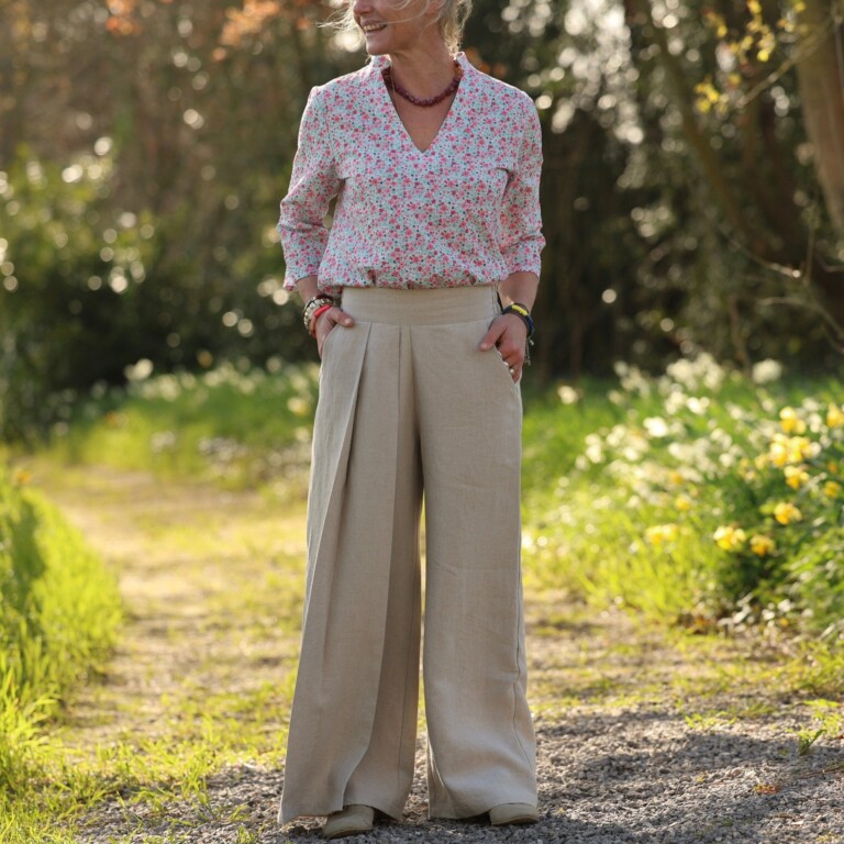 Quintessence - Blouse Madeleine – Jardin Pastel – XL