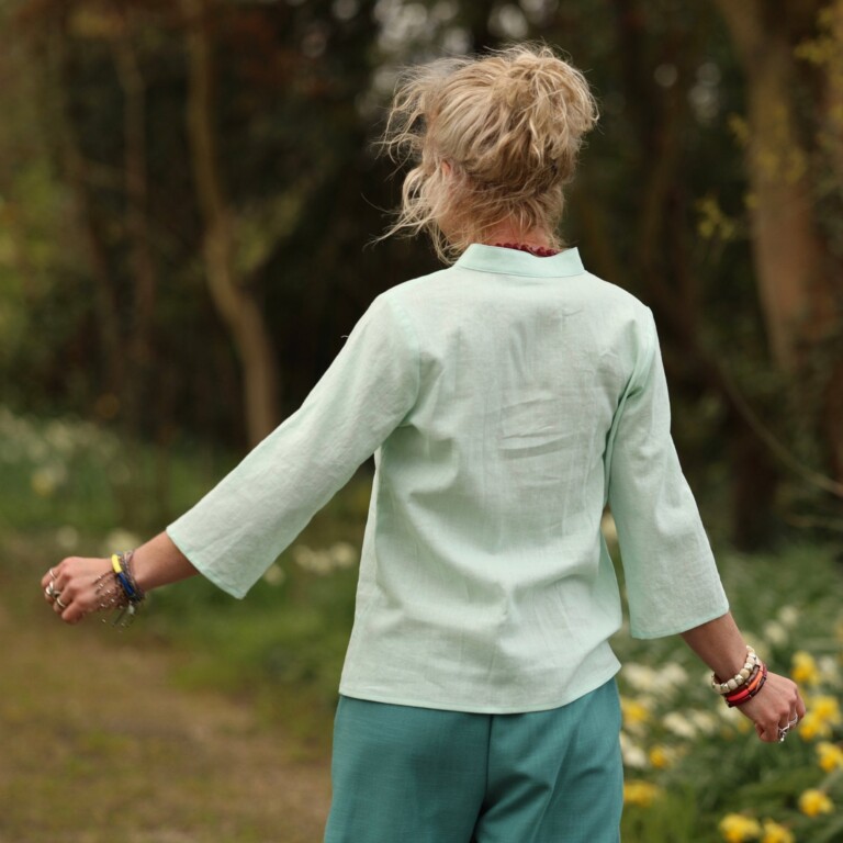 Quintessence - Blouse Madeleine – Lin Vert Pep’s – XXL