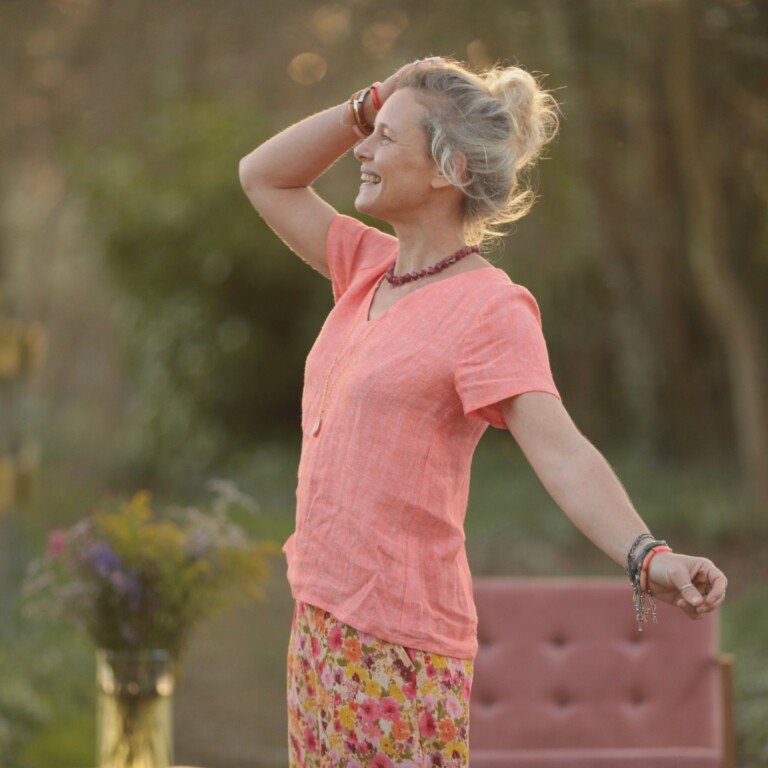 Meta SS25 - Blouse Nila - Lin chiné orange pep's – XXL