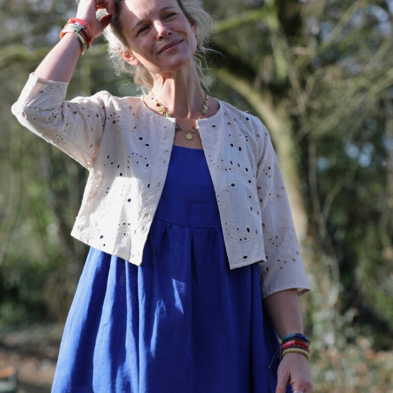 Meta SS25 - Boléro Ange - coton brodé ajouré ficelle – S