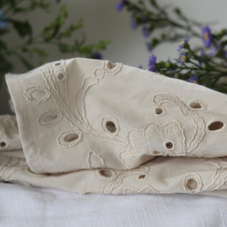 Meta SS25 - Boléro Ange - coton brodé ajouré ficelle – S