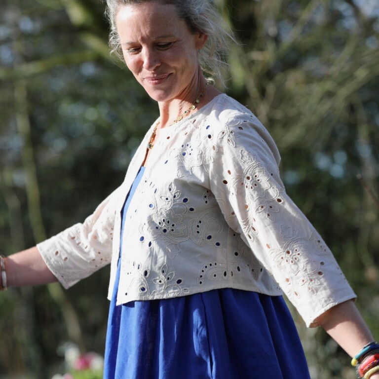 Meta SS25 - Boléro Ange - coton brodé ajouré ficelle – S