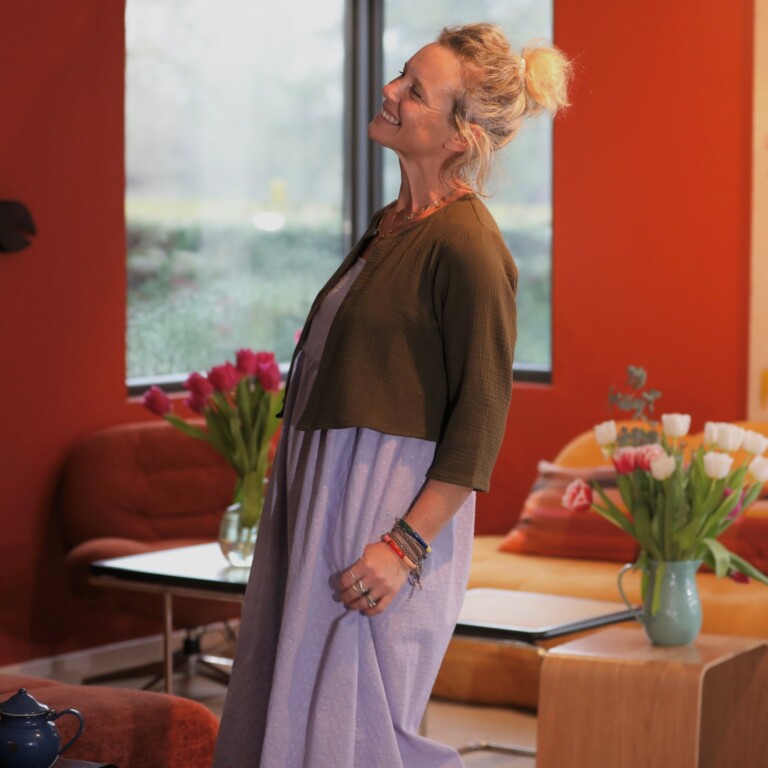 Meta SS25 - Boléro Ange - Double gaze de coton kaki – XXL