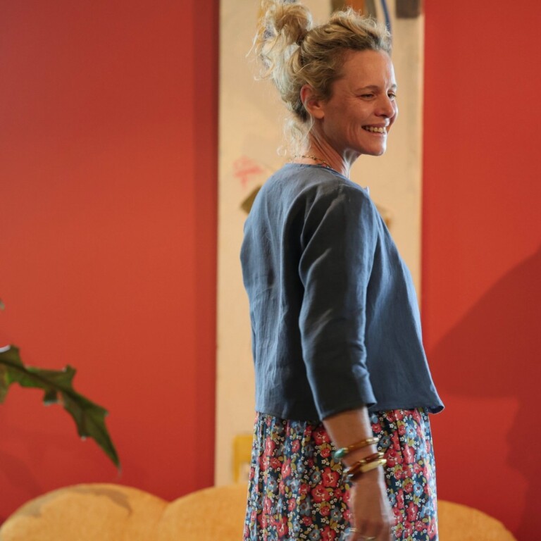 Meta SS25 - Boléro Ange - lin bleu jean – XXL