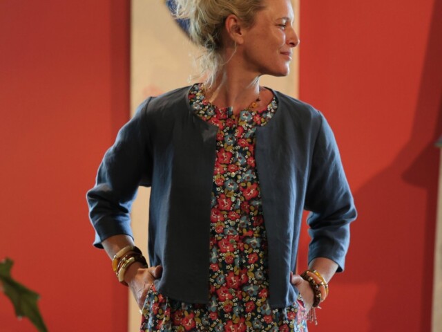 Meta SS25 - Boléro Ange - lin bleu jean – XXL