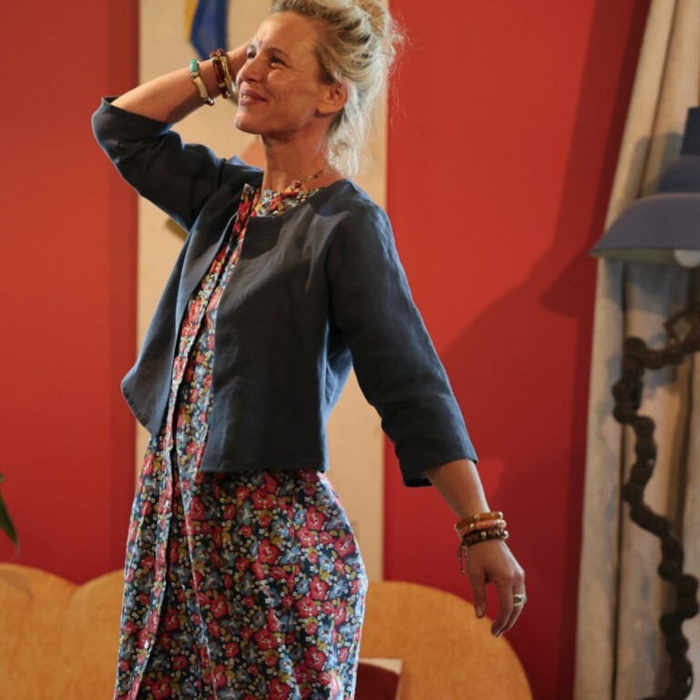 Meta SS25 - Boléro Ange - lin bleu jean – XXL