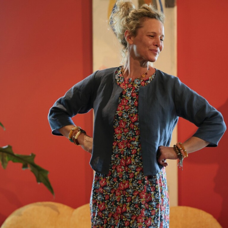 Meta SS25 - Boléro Ange - lin bleu jean – XXL