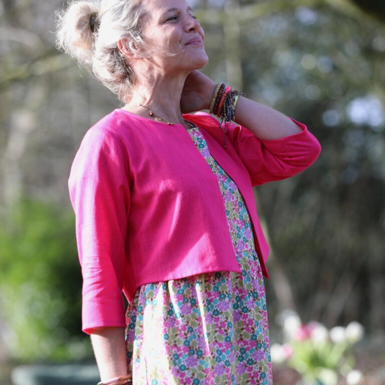 Meta SS25 - Boléro Ange - lin fushia – S