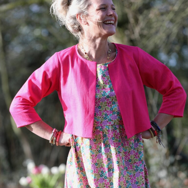 Meta SS25 - Boléro Ange - lin fushia – S