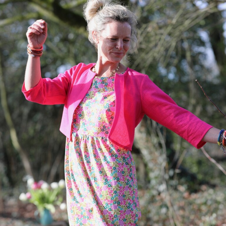 Meta SS25 - Boléro Ange - lin fushia – S