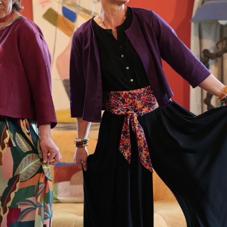 Meta SS25 - Boléro Ange - lin lie de vin – XXL