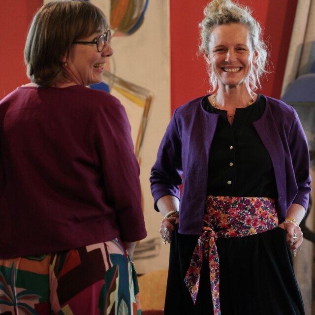 Meta SS25 - Boléro Ange - lin lilas – XXL